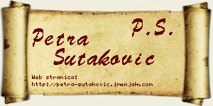 Petra Šutaković vizit kartica